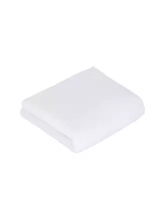 VOSSEN | Serviette TOMORROW 50x100cm Pourpre | weiss